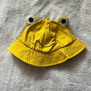 Yellow Smiley Kids Bucket Hat